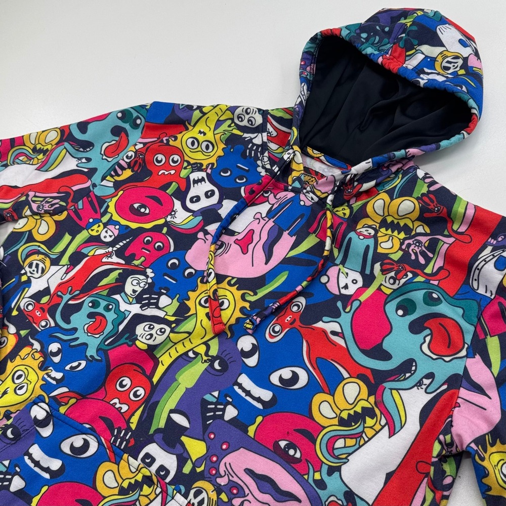 Fresh Prints of Tokyo Drill Clothing Multicolor Monster Cartoon Hoodie Mens XL